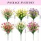 12 Bundles Artificial Flowers for Outdoor, aux Silk Wildflowers Daisy, Colorful Plastic Fake Plants for Outside Planter Porch Window Box Garden Decor in Spring Summer